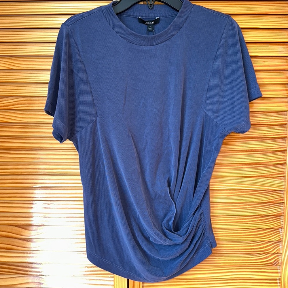 joes jeans navy blue washed inky blue side scrunch